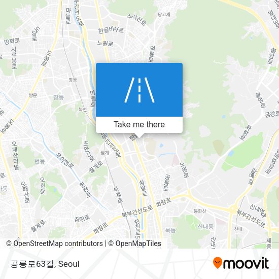 공릉로63길 map