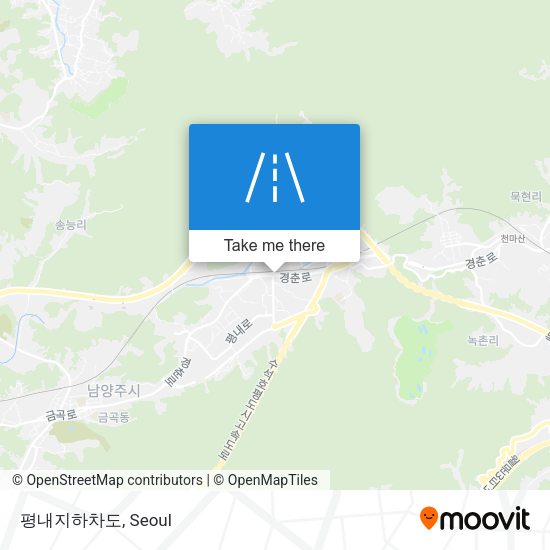평내지하차도 map