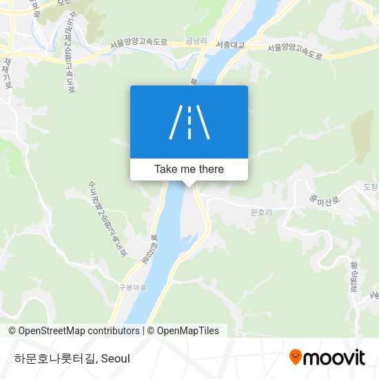 하문호나룻터길 map