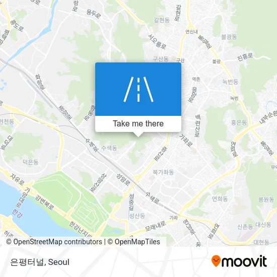 은평터널 map