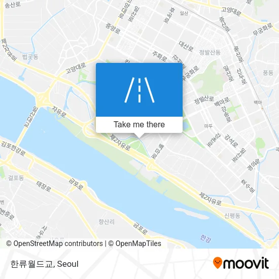 한류월드교 map