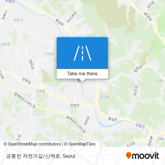 공릉천 자전거길/산책로 map