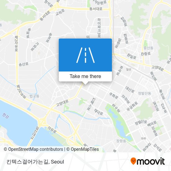 킨텍스걸어가는길 map