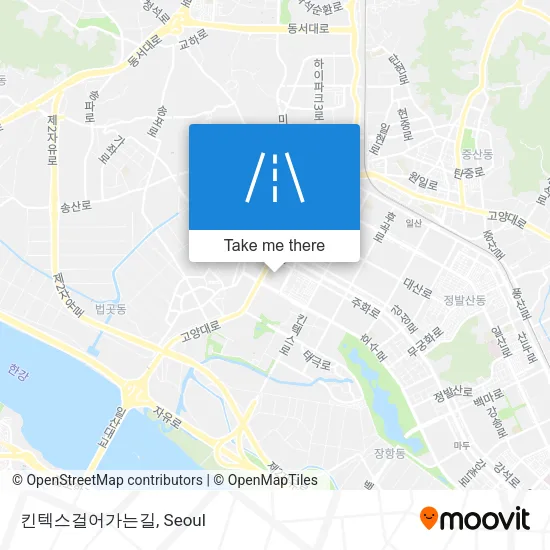 킨텍스걸어가는길 map