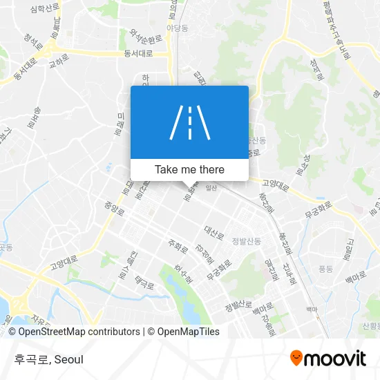 후곡로 map