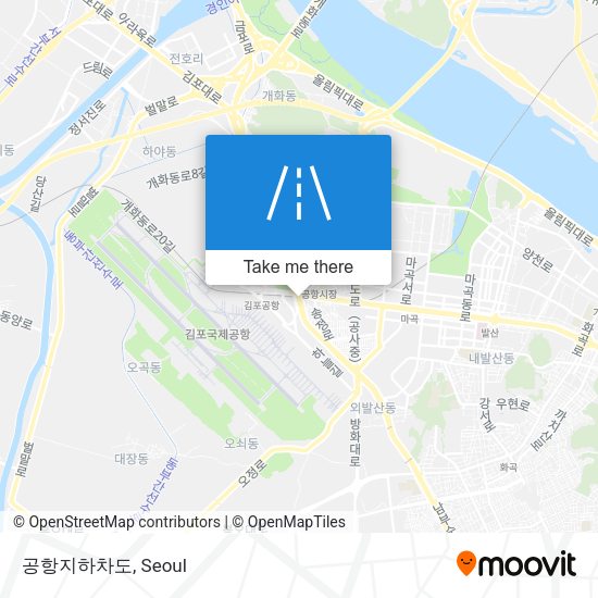 공항지하차도 map