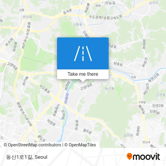 동산1로1길 map