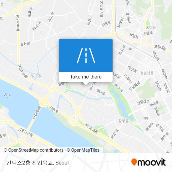 킨텍스2층 진입육교 map
