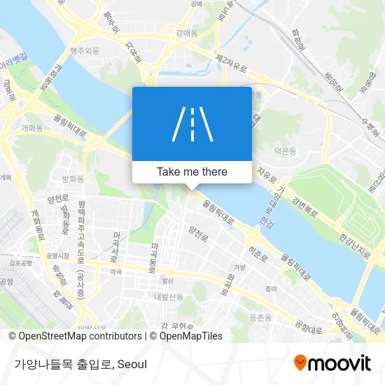 가양나들목 출입로 map