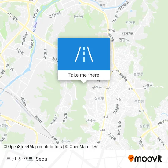 봉산 산책로 map