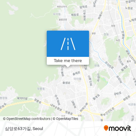 삼양로63가길 map