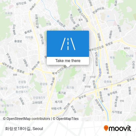 화랑로18아길 map