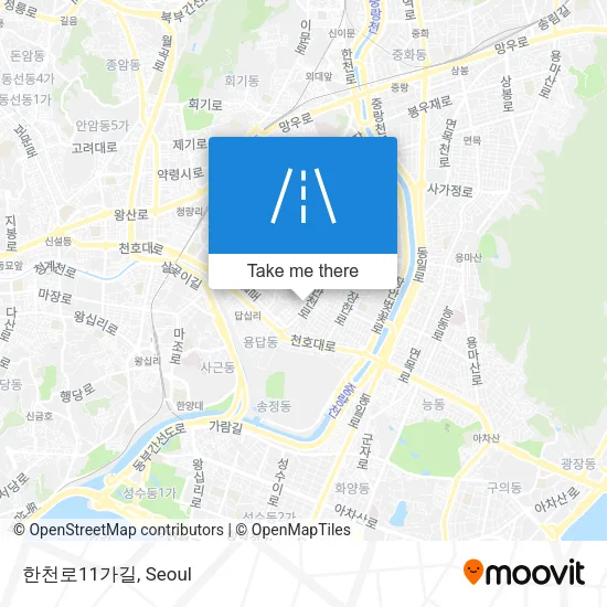 한천로11가길 map