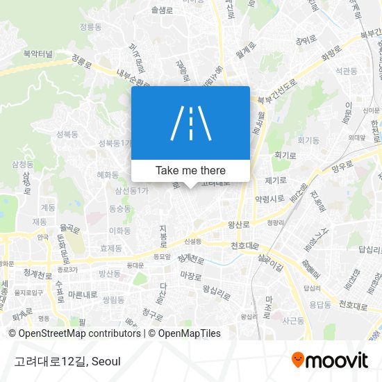 고려대로12길 map