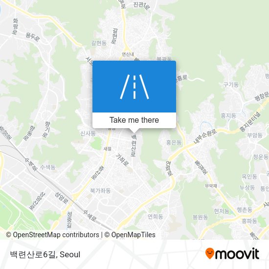 백련산로6길 map