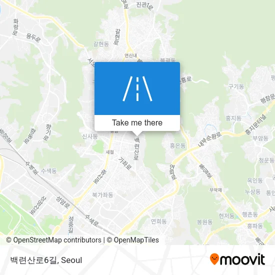 백련산로6길 map
