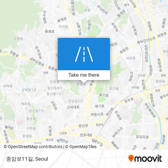 종암로11길 map