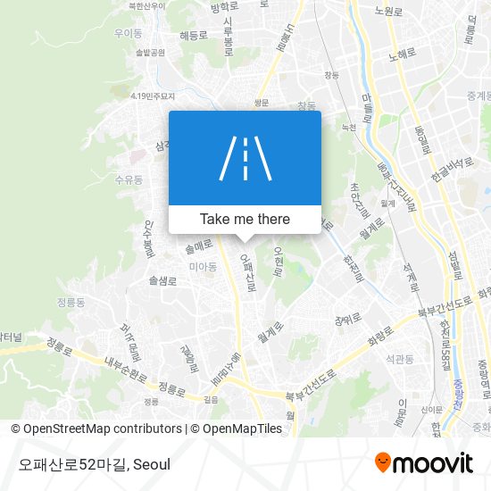 오패산로52마길 map