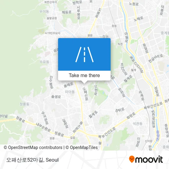 오패산로52마길 map