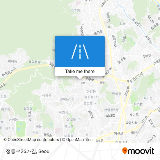 정릉로26가길 map