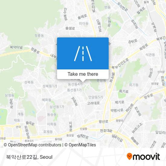 북악산로22길 map