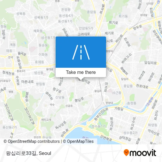 왕십리로33길 map