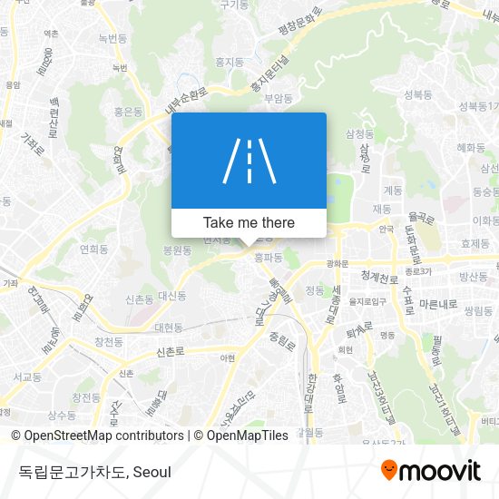 독립문고가차도 map