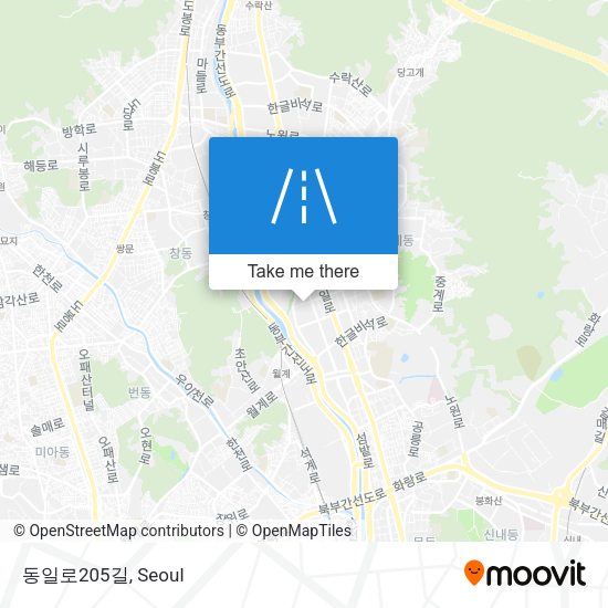 동일로205길 map