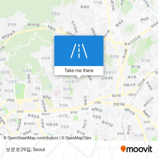 보문로29길 map