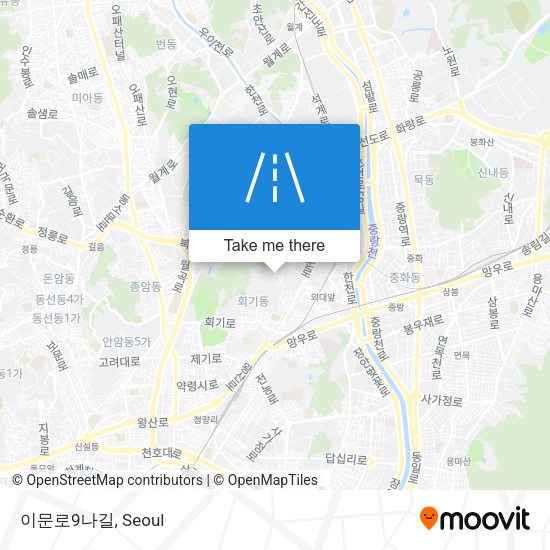 이문로9나길 map