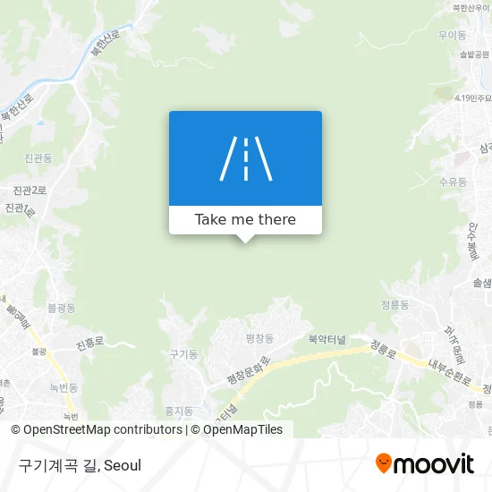 구기계곡 길 map