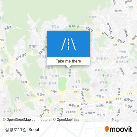 삼청로11길 map