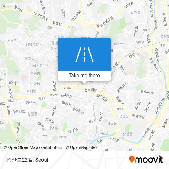 왕산로22길 map