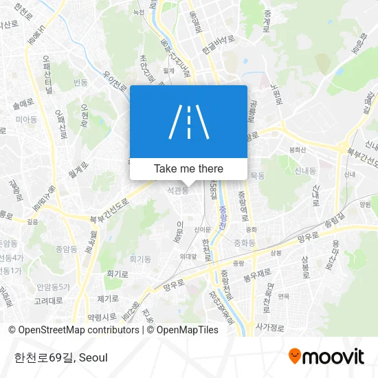한천로69길 map