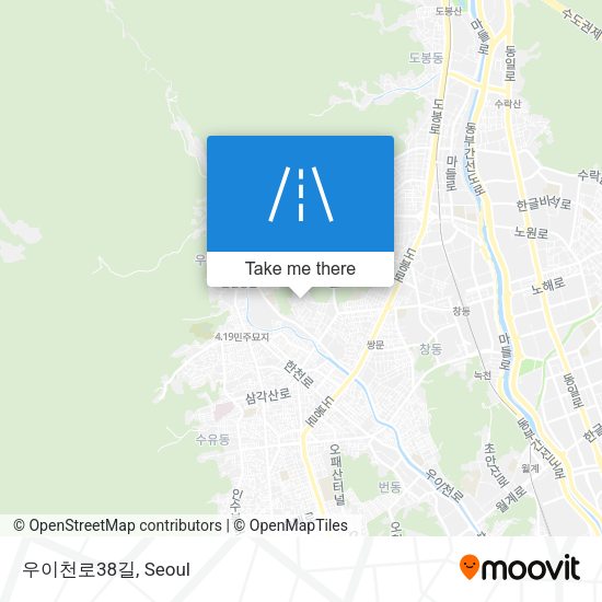 우이천로38길 map