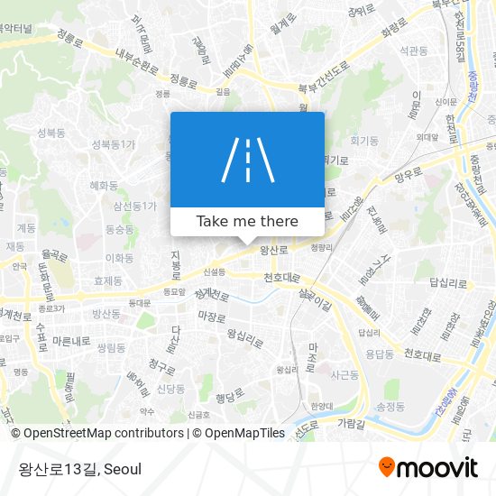 왕산로13길 map