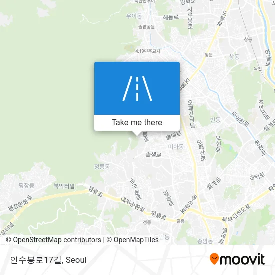 인수봉로17길 map