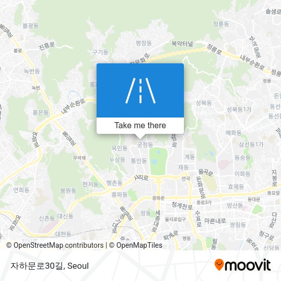 자하문로30길 map