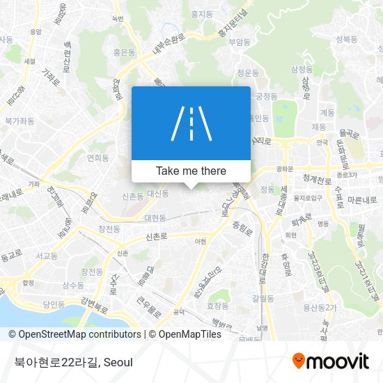 북아현로22라길 map
