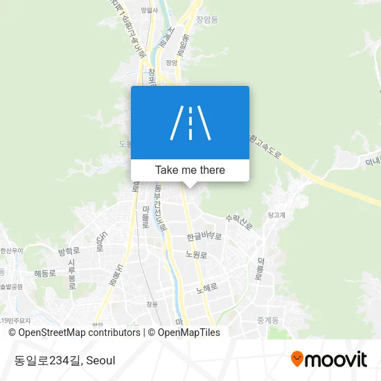 동일로234길 map