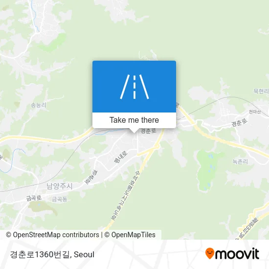 경춘로1360번길 map