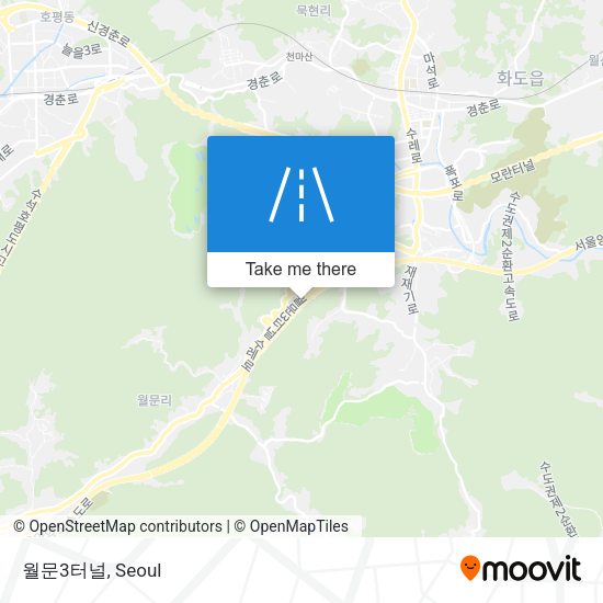 월문3터널 map