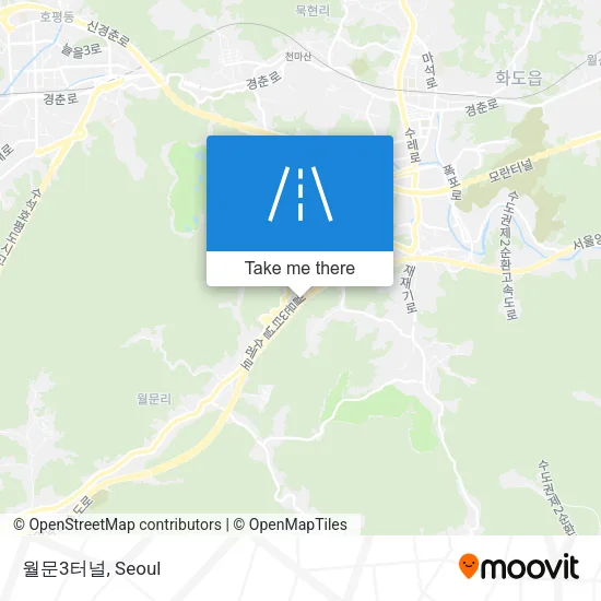 월문3터널 map