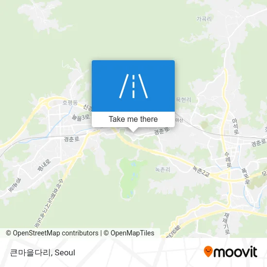 큰마을다리 map