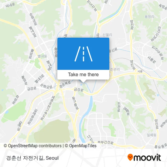 경춘선 자전거길 map