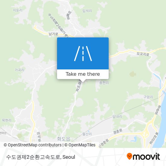 수도권제2순환고속도로 map