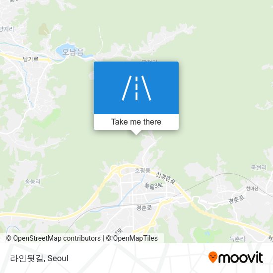 라인뒷길 map