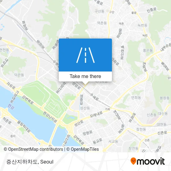 증산지하차도 map