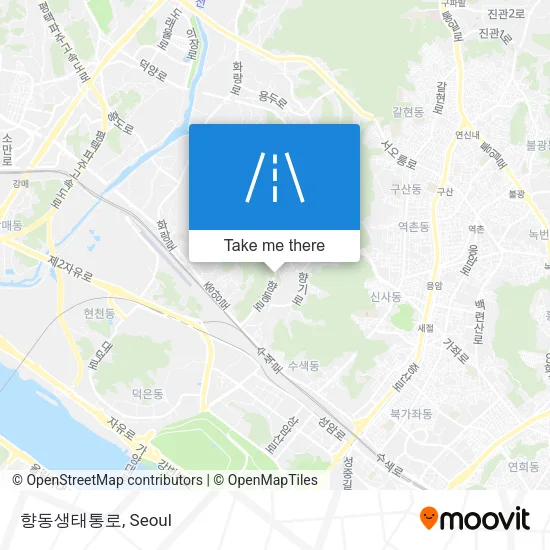 향동생태통로 map