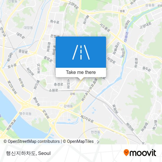 행신지하차도 map